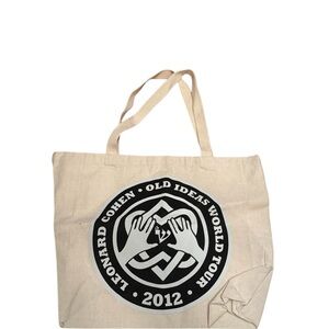 Leonard Cohen World Tour Canvas Tote Bag LTD Event only